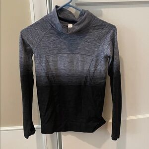 Ivivva Gray and Black Ombre long sleeve shirt with thumb holes